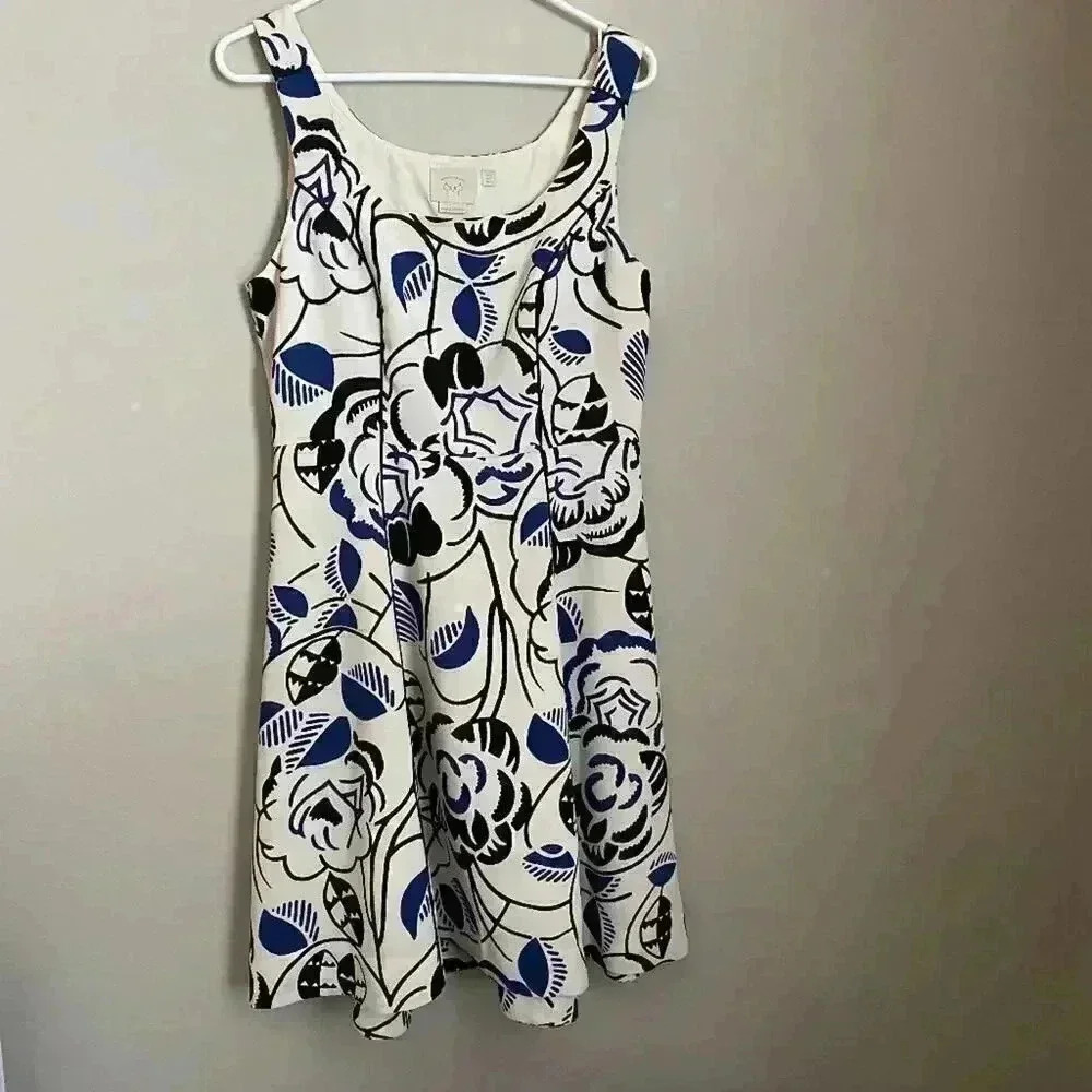 Anthropologie Vanessa‎ Virginia Fit & Flare Dress Size 10